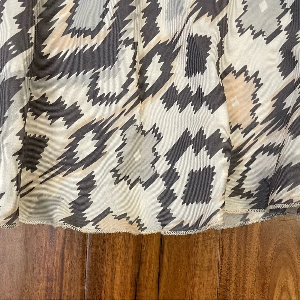 Soft Surroundings Geometric Aztec Print Maxi Skirt Lined Size Small.